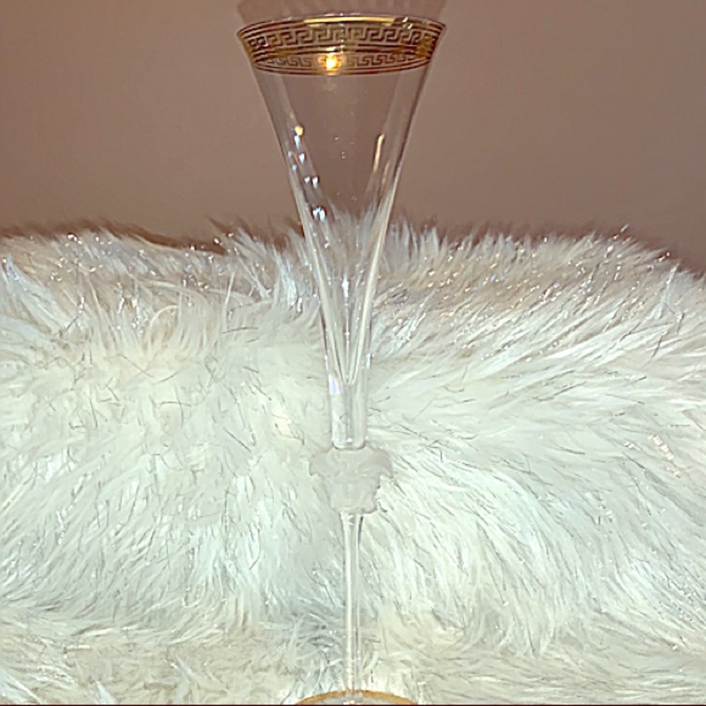 Versace Champagne Medusa Lumiere Glass